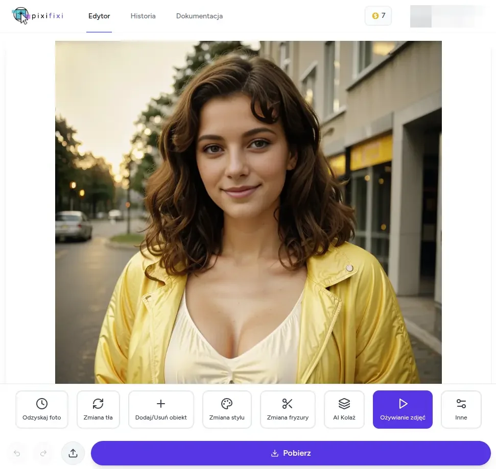 PixiFixi interface