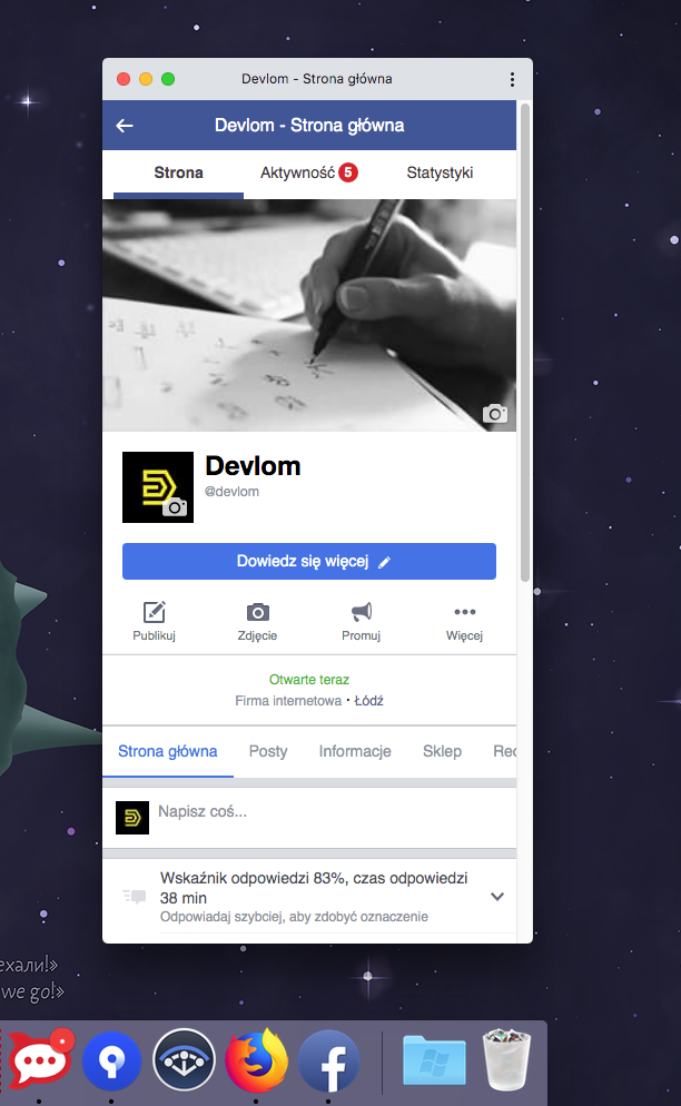 Facebook PWA Desktop