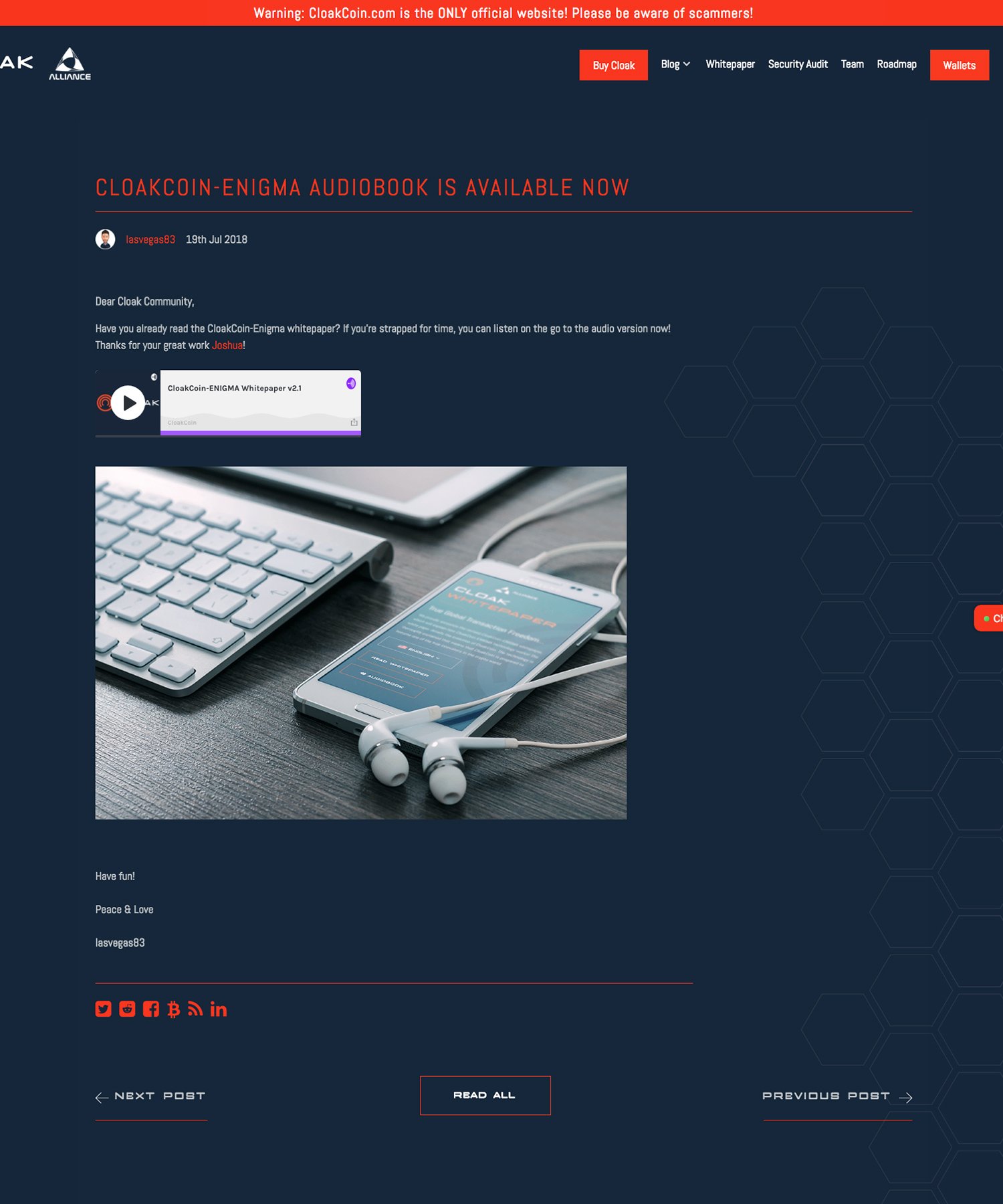 CloakCoin Project