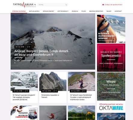 Tatromaniak – redesign serwisu dla miłośników Tatr