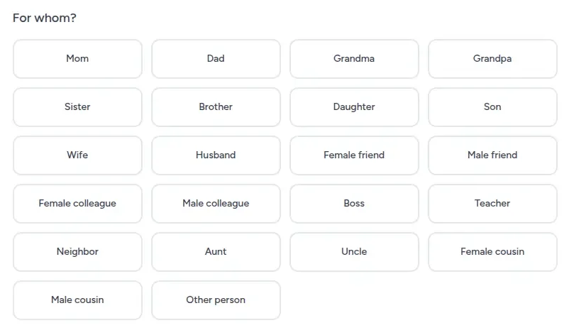 Personalizacja życzeń - dla kogo