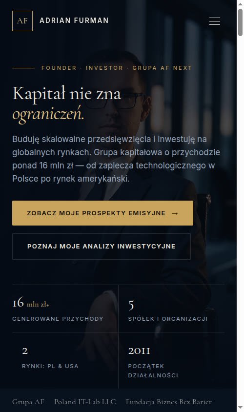 adrianfurman.com na telefonie