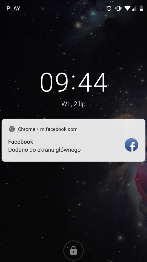 Facebook PWA Install