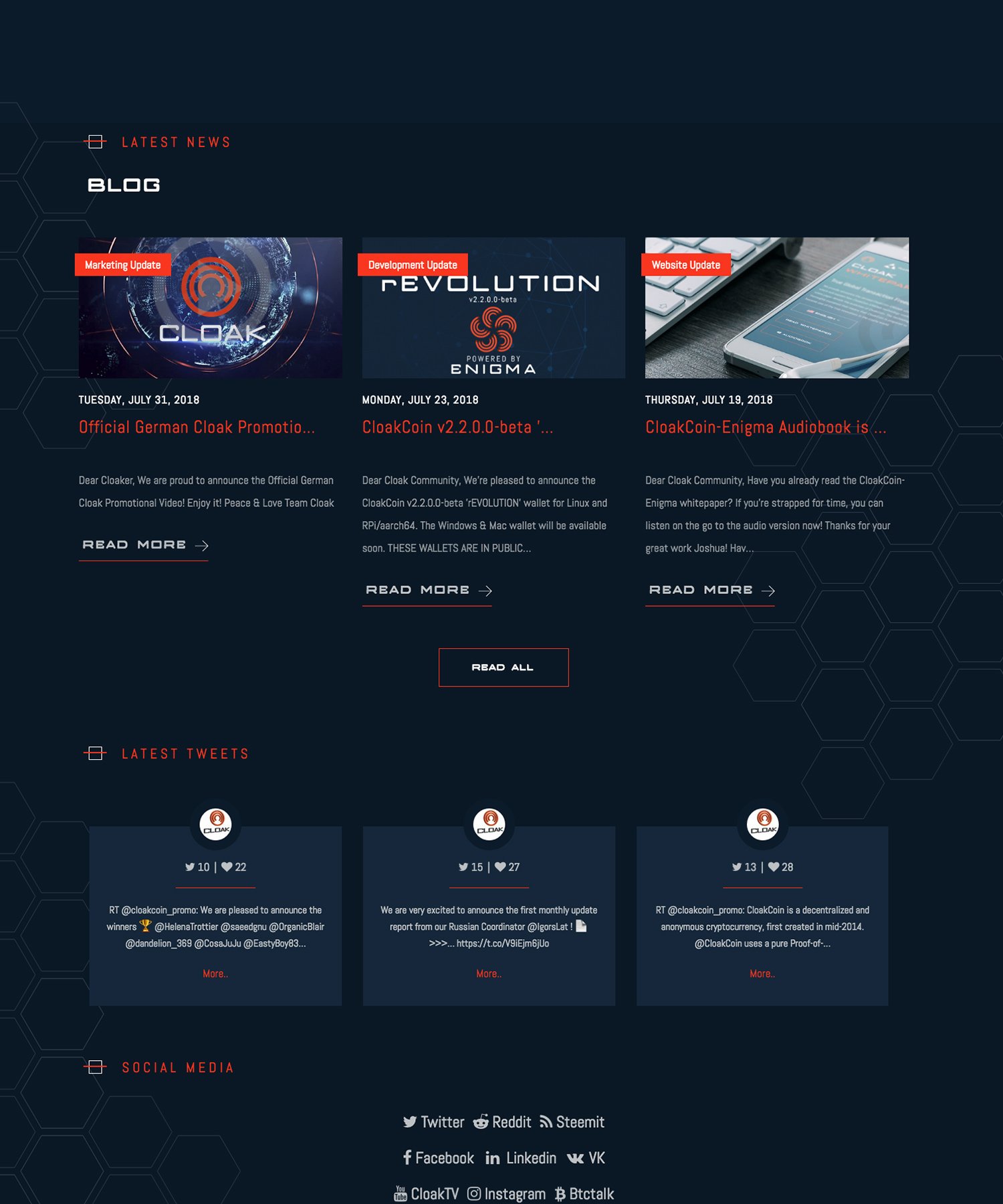 CloakCoin Project