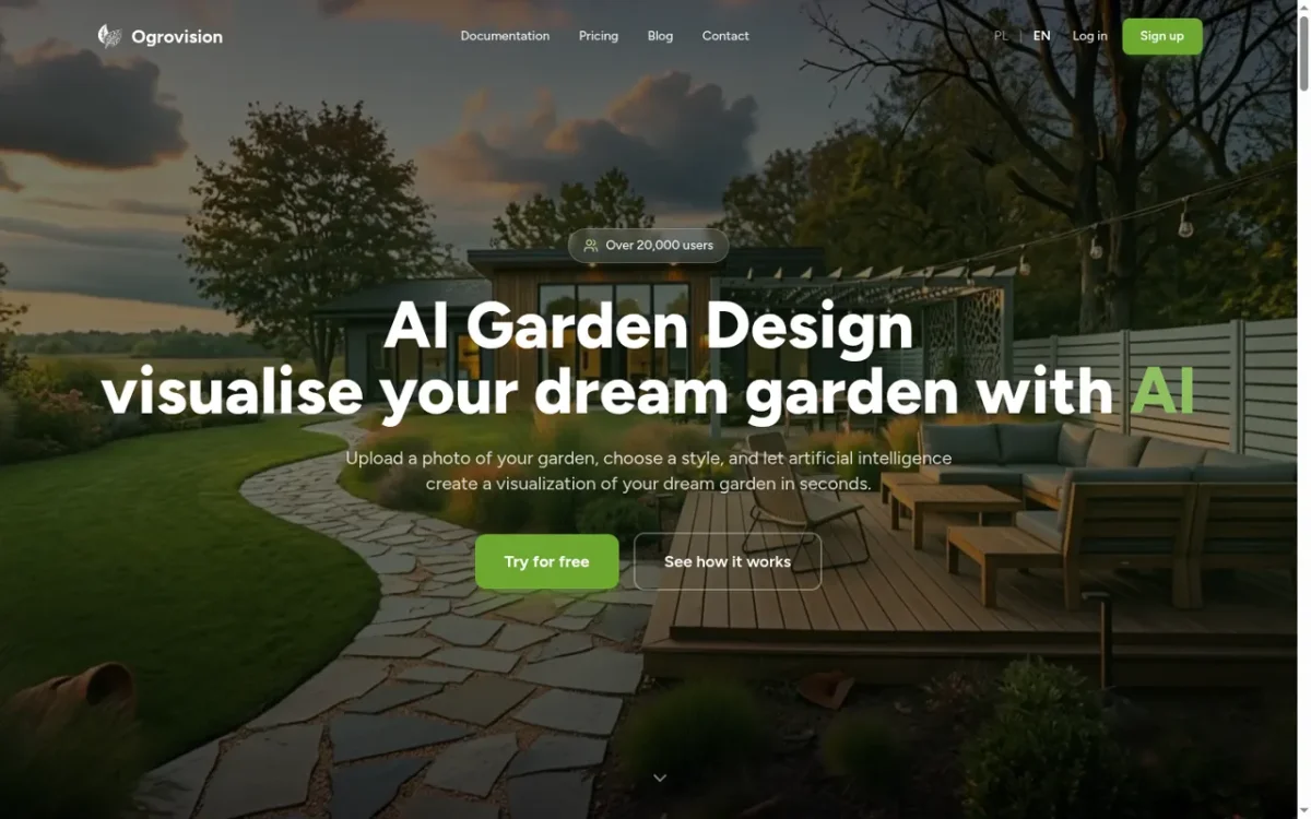 Ogrovision — AI garden design from a photo