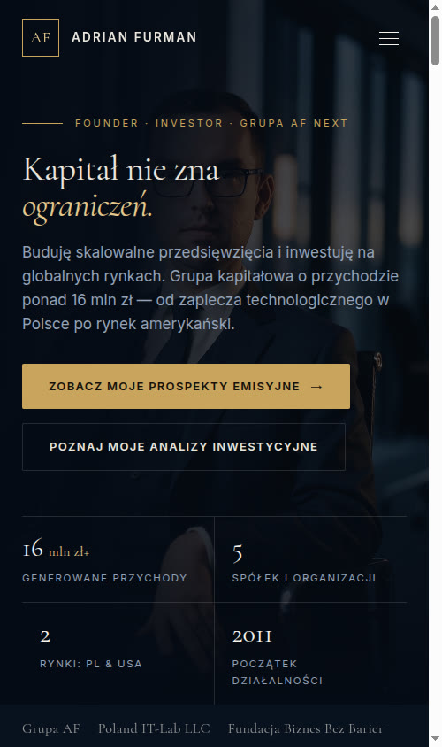 adrianfurman.com na telefonie